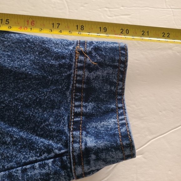 Vintage Brelly Bleu II Embroidered Denim Shirt Sz.1X Women's - Picture 7 of 8